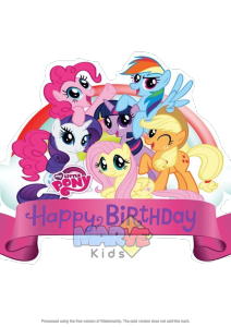 Totebag Goodie Tote Bag My LIttle Pony Goodie bag Ulang Tahun Ultah Anak Souvenir Goodiebag Motif Gambar Lucu