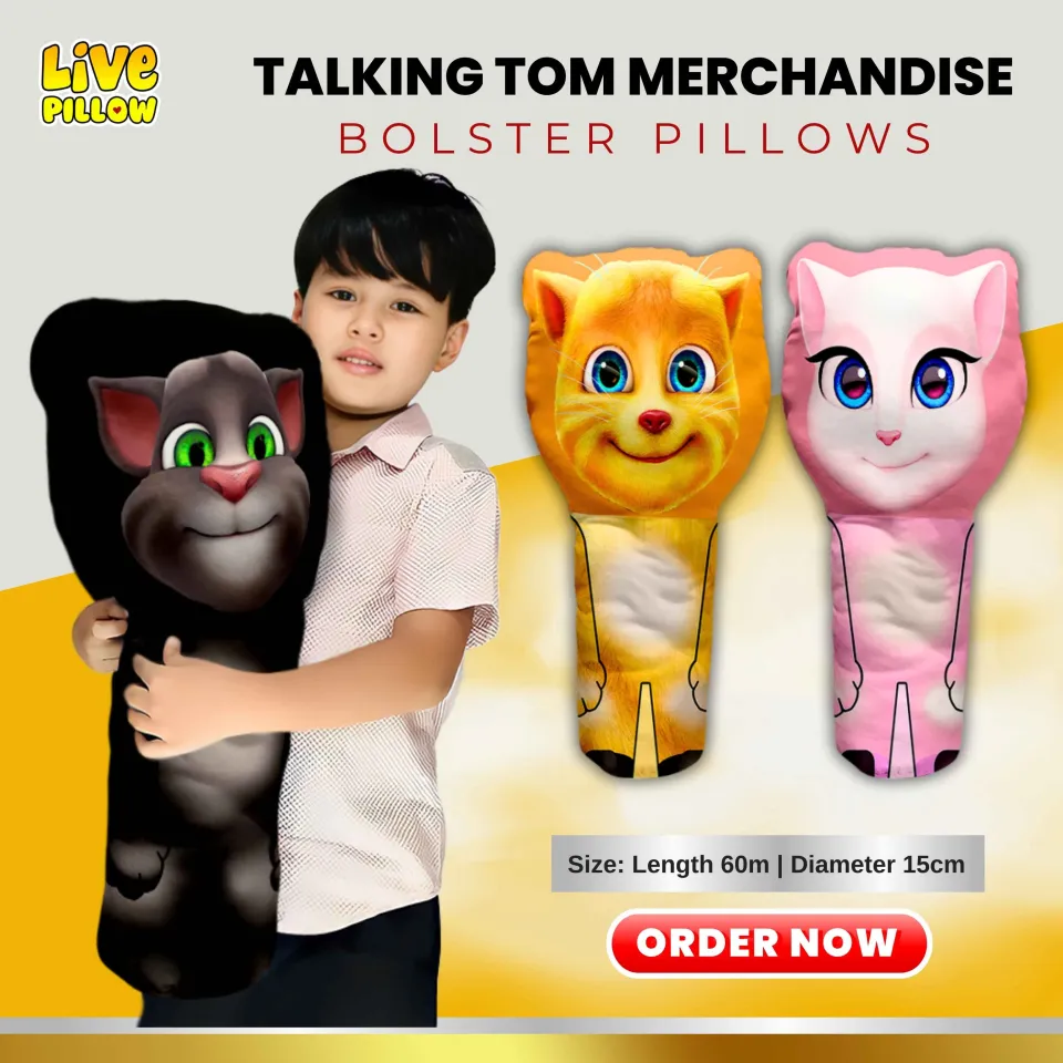 LIVEPILLOW Talking Tom Ginger Angela Bolster Stuffed Toys Cute Toys Baby Pillow 60 cm Lazada PH