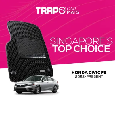[TOP CAR MAT FOR HONDA] Car Models / Car Mat / Anti-Slip Mat [BLACK BASE BLACK LINING ONLY]