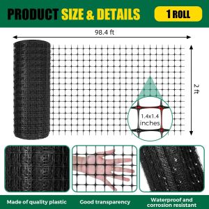 50M Chicken Net Plastic Fence mesh Used for Garden - Greenhouses - Shading - Outdoor Shed - Fishing - Poutry - Construction - Farm - Kubo - Multifunctional Net