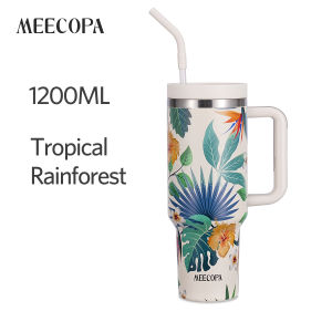 MEECOPA Luminous Series Water Bottle 40oz Tumbler With Straw And Handle Large Capacity Vacuum Insulated Cup