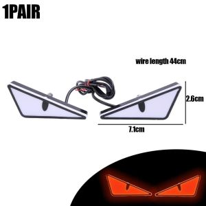 Lampu Sepeda Motor Hias aksesoris Motif Devil MATA LAMPU LED