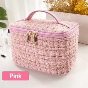 Large Capacity Cosmetic Storage Bag Women Makeup Handbag Travel Toiletry Pouch Makeup Bags Hepburn Style Solek Kosmetik 化妝包妝品收納盒