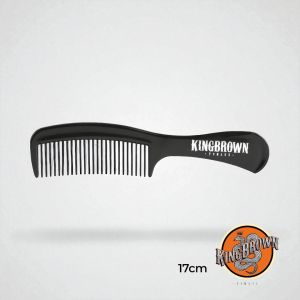 King Brown Handle Comb Collection หวีด้ามสุดเท่สีดำและสีวินเทจ ขนาด 17cm