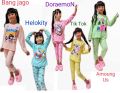 ( BISA COD ) Piyama anak cewek PP Among Us bahan 100% katun combed 30s- baju tidur anak perempuan - piyama Among Us - piyama anak perempuan. 