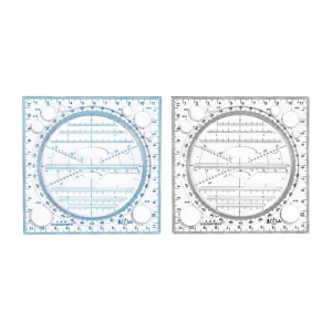 Multifunctional Geometric Ruler Rotatable Ruler Math Measuring Ruler Drawing Tool School Office Supplies for Drawing