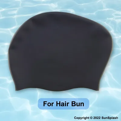 [SG Stock] Adult Swim Cap Long Hair Waterproof Non-slip Elastic Stretchy Men Women Swimming