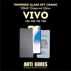 ANTI GORES VIVO Y22 Y19 Y20 TEMPERED GLASS SPY CRAMIC MATTE TERBAIK ANTI PECAH HD9
