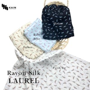 05 meter Bahan Kain Rayon Silk Laurel