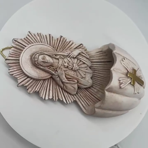 Thiêng liêng nước thánh vật dụng sắp xếp chìa khóa gắn tường Công Giáo Tôn Giáo hộp lưu trữ chính dễ dàng cài đặt với móc treo phía sau