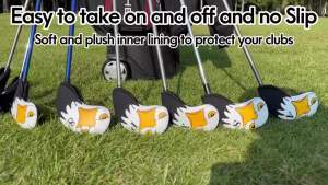 [Junqihub]Không Thấm Nước Đại Bàng gậy đánh golf Sắt Bìa Golf đồ bọc đầu bằng sắt gậy đánh golf Sắt Headevers Nêm Bao Gồm 10 cái/bộ