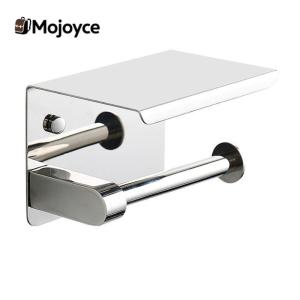 Stainless Steel Paper Towel Stand Wall Mounted Punch-Free for Bathroom Washroom