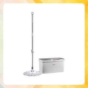 Cây Lau Nhà Thông Minh Tách Nước Bẩn Sạch và Dơ CCKO Bộ Lau Nhà 360 Tự Giặt và Vắt Khô Bằng Lực Ly Tâm Luôn Lau Nhà Bằng Nước Sạch Kèm Thêm Bông Lau