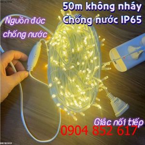 Đèn Nháy 50m dây Điện màu TRẮNG – CHỐNG NƯỚC