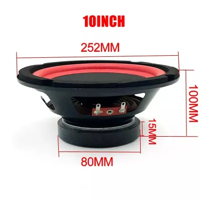 Speaker Subwoofer Mobil 6/8/10 Inci Subwoofer Subwoofer Speaker Kelas Menengah Mobil Speaker Stereo Bass Speaker