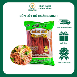 Bún Gạo Lứt Hoàng Minh Ăn Kiêng Healthy Eatclean Tiểu Đường Thực Dưỡng Gym - Túi 500g/250g - Tôm Vàng