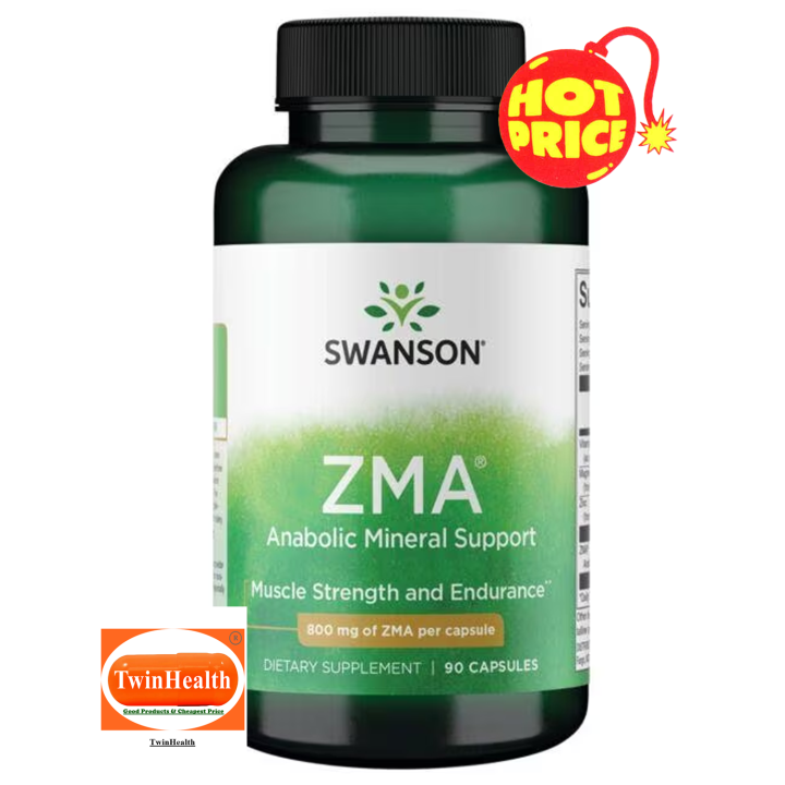 Swanson Ultra ZMA Anabolic Mineral Support 800 mg / 90 Capsules
