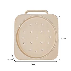 Moveable Rolling Storage Tray Gas Tank with Wheel Swivel Bracket Plastic Base Basin