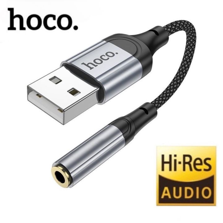 Cáp chuyển đổi tai nghe USB sang chính hãng Hoco jack chuyển