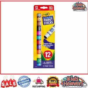 Crayola Washable Paint Sticks Kids Paint Set 6ct / 12ct (100.0% Original)