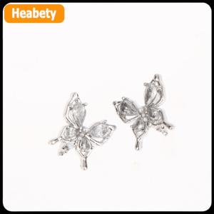 【2-3 ngày giao hàng】 2pcs Rhinestone trang trí cho clip trên Earbuds mở tai trang trí Zirconia tai nghe phụ kiện tháo rời DIY Tai nghe trang trí
