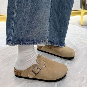 Free Shipping WomenS Slip-On Slippers 2026 Spring New Style Thick-Soled Non-Slip Height-Increasing Versatile Half-Slipper WomenS Slippers