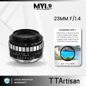 TTArtisan 23mm F1.4 APS-C Large Aperture Manual Lens for Sony E / Nikon Z / Fuji X / Canon EOS M / M4/3 / LEICA