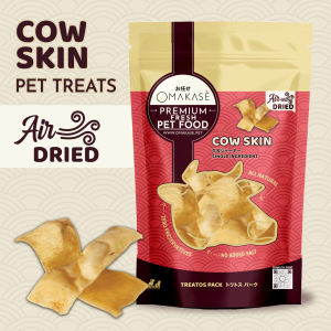 OMAKASE AIR DRIED Cow Skin Dog & Cat Single Ingredient Dehydrated Pet Treats