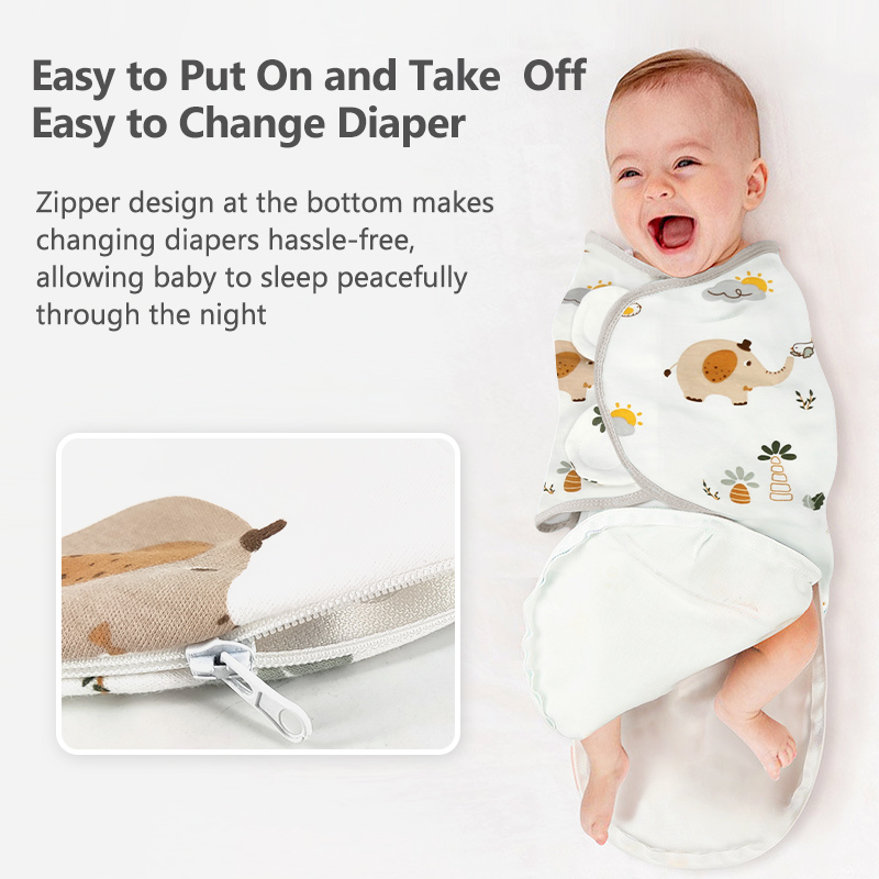 ผ้าห่อตัวเด็กอ่อน [Einmilk]ถุงนอนเด็กผ้าถักถุงนอนห่อตัว Baby Sleep Sack Knitted Cloth Swadling Sleeping Bag