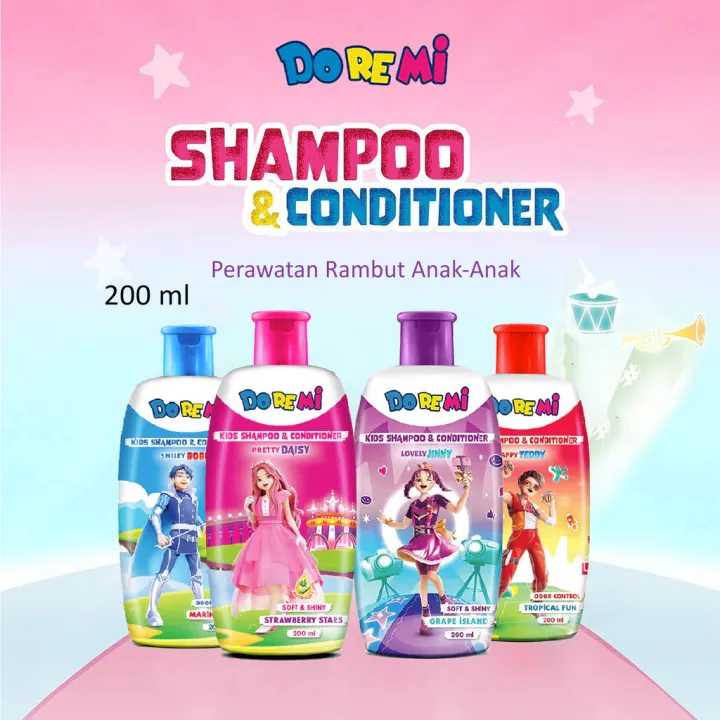 Doremi Shampo & Conditioner 200ml Sampo Anak -𝗝𝗨𝗡𝗞𝗜𝗘 𝗠𝗔𝗞𝗘𝗨𝗣 | Lazada ...