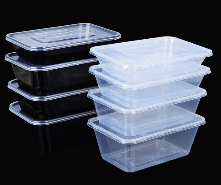 10PCS Clear Rectangular Disposable Plastic Food Container, PP ...