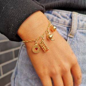 European and American love furnace biscuits 18K gold color retention vacuum plating stainless steel teapot fashion leisure pendant Guangzhou h2609
