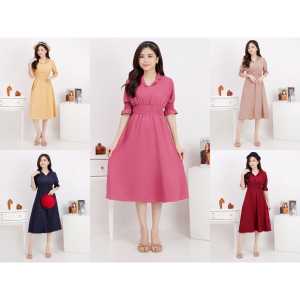 (SALE) Midi Dress Korean GISEL Pesta Kondangan