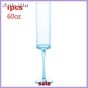 Kui-Min แก้วแชมเปญ6ออนซ์ถ้วยค็อกเทลแก้วแชมเปญสีแดงแก้วไวน์พลาสติกถ้วยเกลียวสูงถอดออกได้ถ้วยเครื่องดื่ม