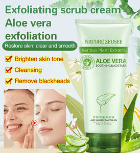 Aloe Exfoliating Gel Facial Cleansing Scrub Gel Pores Exfoliating Scrub Cleanser