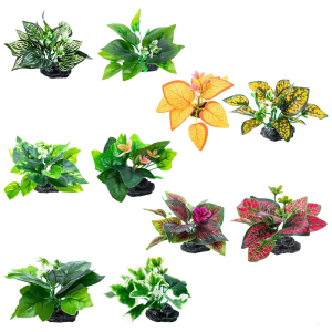 Delicate Aquariums Landscape Artificial Grass Terrarium Landscape Shrimp Grass Statue Aquariums Habitat Decors