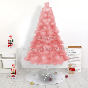 O-KAY Christmas Tree 1.2M 1.5M 1.8M 2.1M 4ft 5ft 6ft 7ft Metal Stand Decoration ( Pine Pink)
