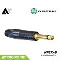 Neutrik NP2X-B หัวคอนเน็คเตอร์ TS 1/4 นิ้ว สีดำ คุณภาพสูง ใช้ต่ออุปกรณ์ต่างๆในระบบเสียง AT Prosound. 