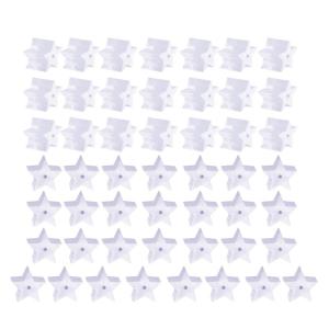 50 PCS Silicone Ear Stud Back Pads Star/Heart Shaped Fashionable Design Silicone Earring Stoppers Suitable for Earrings