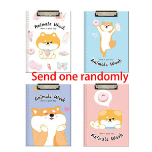 1PC A4 Random Cartoon Clipboard Cute Bear Design Metal Clip with Ruler Scale for School Office