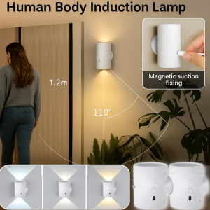 Motion Sensor Night Light Human Body Induction Led Lamp With Magnetic Charging Auto On/Off For Bedroom Hallway Bathroom
