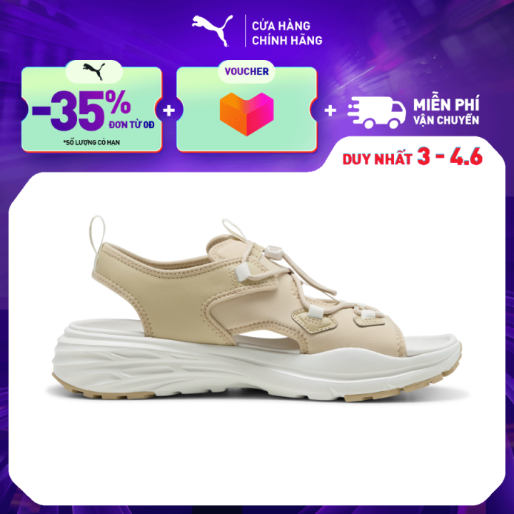 Giày Sandal Thời Trang PUMA Unisex Hypnotic Putty-Warm White Màu Be
