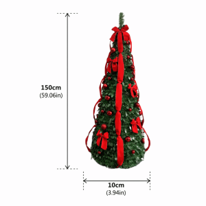 LIEYH Flocked Holiday Tree Foldable Quality PVC Flock Tree Portable Wear-Resistant Snow Tree Holiday Season