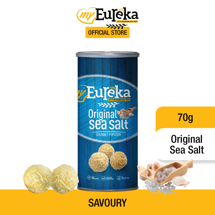 Eureka Original Sea Salt Popcorn 70g Canister Lazada Singapore