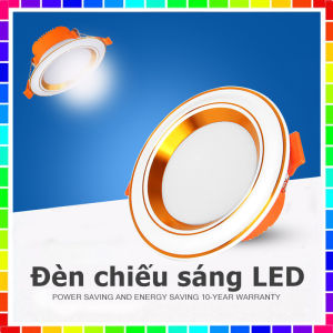Lang Dong đèn Led âm Trần đèn Trang Trí đèn ốp Trần 3 Màu 5W Vàng/bạc/trắng đèn Led Trang Trí