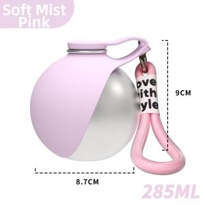 Portable Pet Water Bottle for Dogs & Cats with Foldable Silicone Bowl Outdoor Travel Drinking Dispenser Botol Air Haiwan Anjing Kucing Mudah Alih