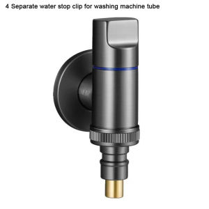 Washing Machine Faucet Brass Water Nozzle Valve Automatic Water Stop Valve Washing Machine Faucet Adapter Connector Universal 洗衣机水龙头