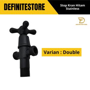 Stop Kran 1/2 Inch Kran Keran Kloset Kran Keran Air Sambungan Kran Air Kran Stainless Hitam Baling