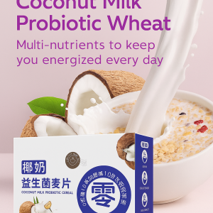Coconut Milk Probiotic Oatmeal Low Fat Oatmeal Stomach Regulating And Digestive Boosting Nutritious Meal Replacement减脂椰奶益生菌燕麦片