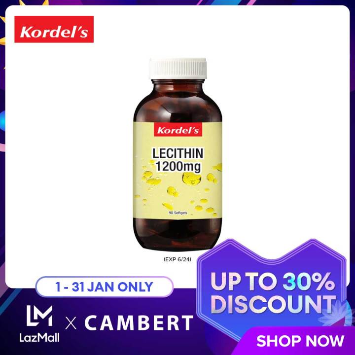 [10/112/2_Gift Above RM188] (Exp 6/24) Kordel's Lecithin 1200mg 90